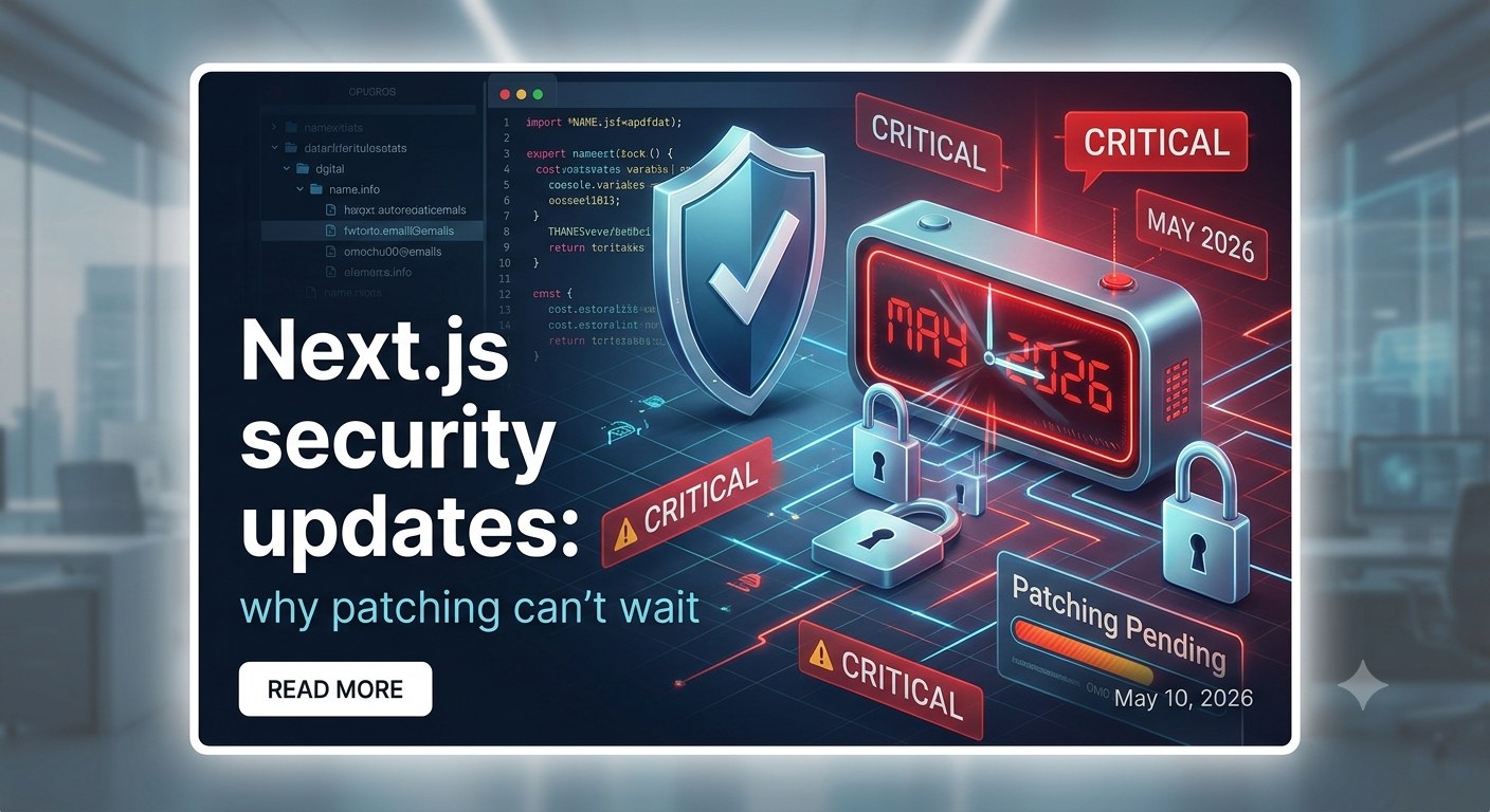 Next.js security updates: why patching can’t wait